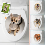 Your Dog Peeking Out Funny - Personalized Dog Decal Full
