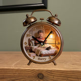Just A Woman Who Loves Reading - Personalized Book Desk Clock Plaque