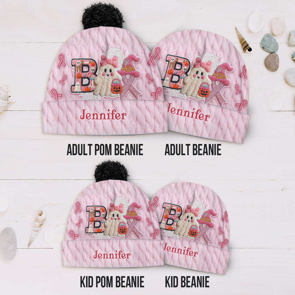 Sensibilisation au cancer du sein - Bonnet personnalisé « Fantôme »