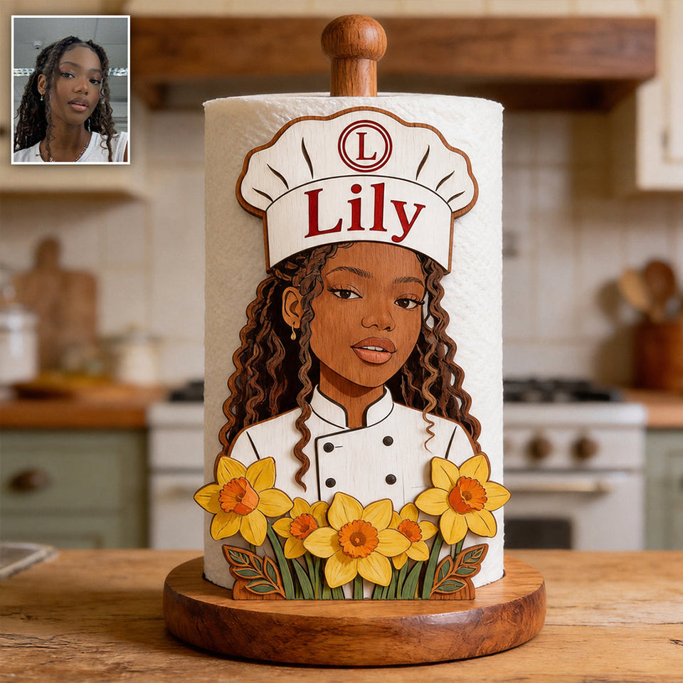 Master Cook - Personalized Cooking Paper Towel Stand