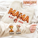Mama Giraffe - Personalized Mother All Over Shirt