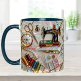 Love Sewing - Personalized Sewing Accent Mug & Coaster