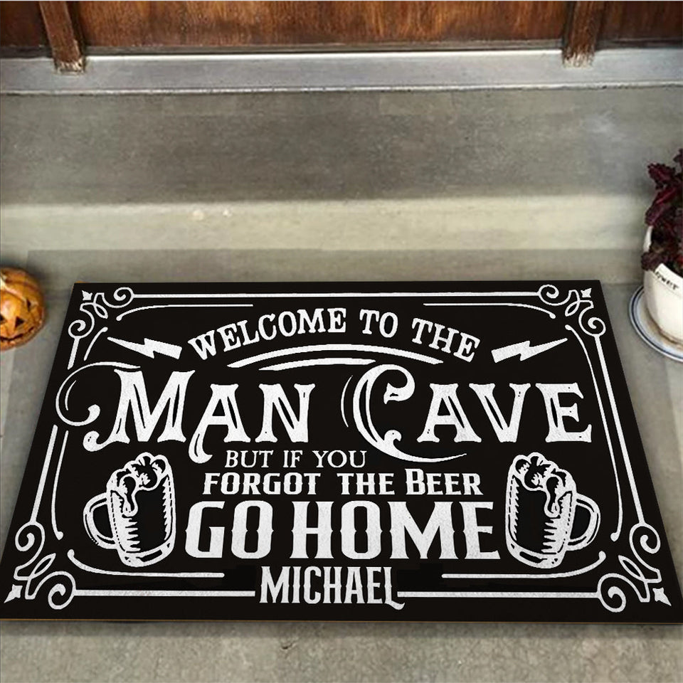 Man Cave - Personalized Beer Doormat