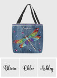 Beautiful Dragonfly - Personalized Dragonfly Tote Bag