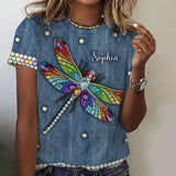 Beautiful Dragonfly - Personalized Dragonfly All Over Shirt