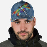 Beautiful Dragonfly - Personalized Dragonfly Classic Cap