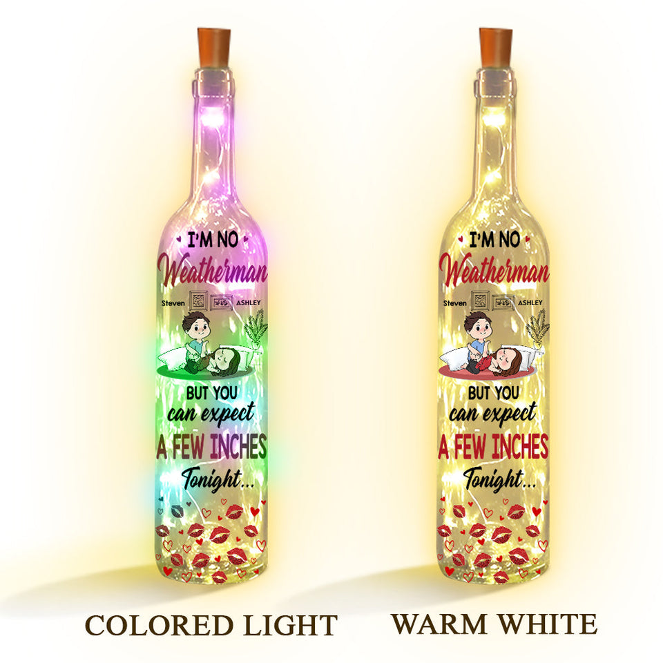 A Few Inches - Personalized Couple Wine Bottle Lamp