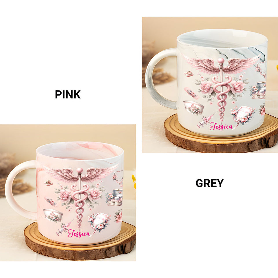 Proud Nurse - Personalized Nurse Marble Mug