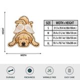 Whenever You Miss Me Snuggle This Blanket - Personalized Dog Shaped Fleece Blanket