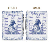 God Say You Are - Personalized Christian Leather Bible Cover Bag
