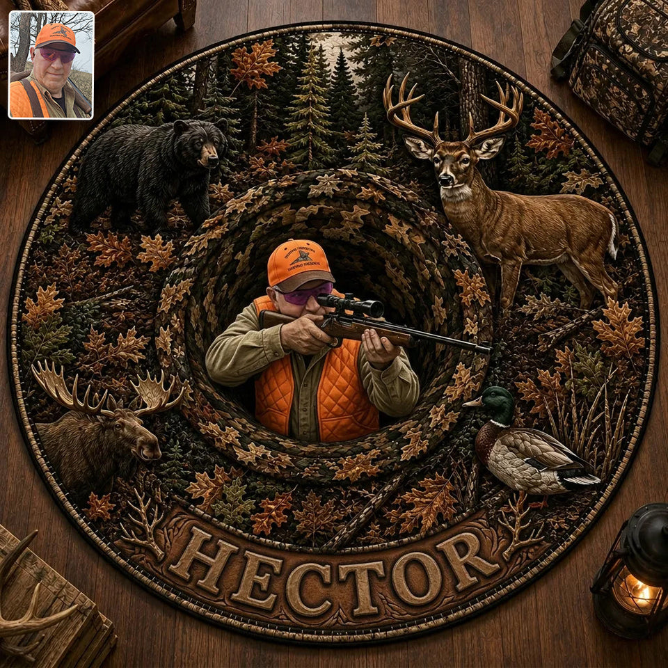 Love Hunting - Personalized Hunting Non-Slip Tufted Rug