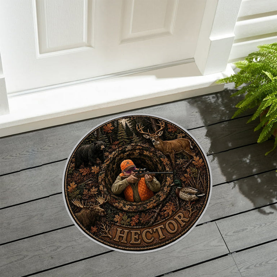 Love Hunting - Personalized Hunting Non-Slip Tufted Rug