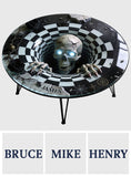Hello There - Personalized Skull Table Custom Shape