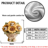Perfect Bouquet For Her - Personalized Mother Premium Faux Fur Pillow