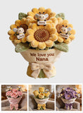 Perfect Bouquet For Her - Personalized Mother Premium Faux Fur Pillow