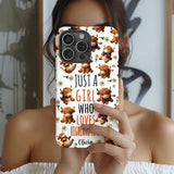 Just A Girl Who Loves Highland Cows - Personalized Highland Cow Full Print Phone Case