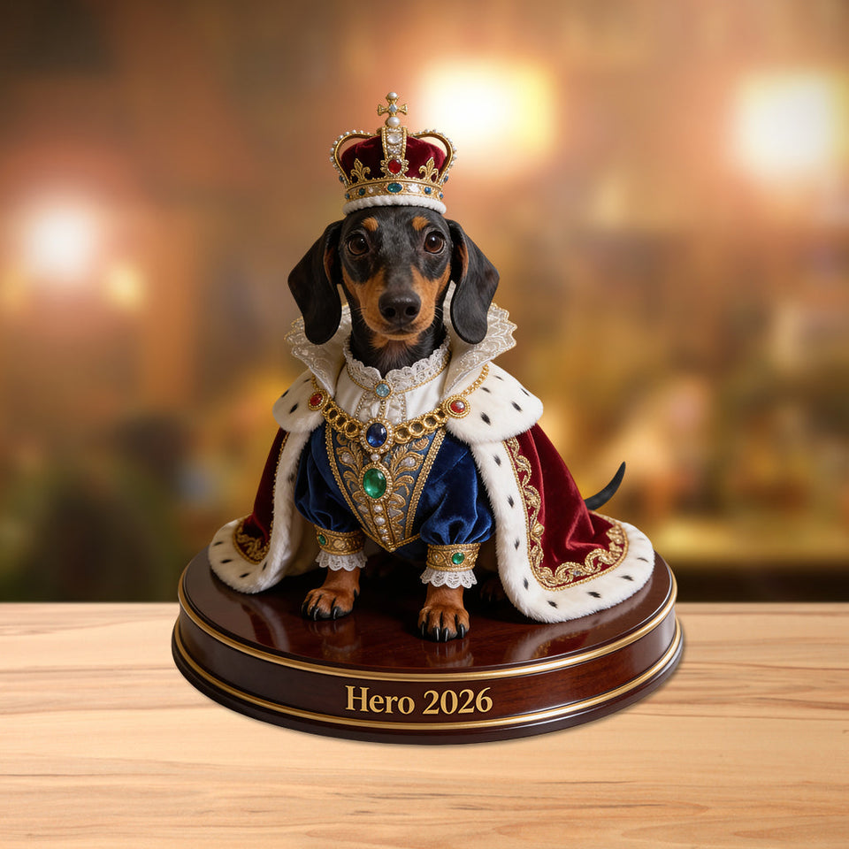 Custom From Any Photos, Royal Style, Pet Lovers Gift - Personalized Dog Custom Shaped Acrylic Plaque