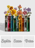 Books And Flowers - Personalized Book Custom Shaped Acrylic Plaque