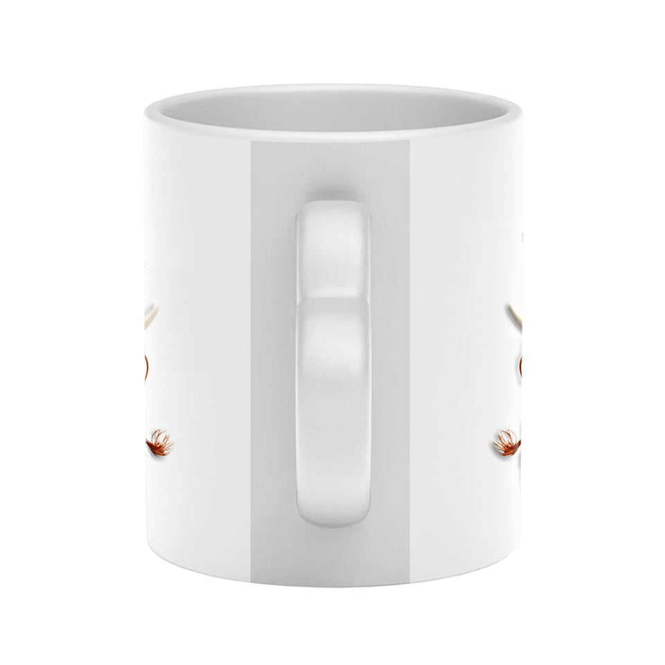 Love You Til The Cows Come Home - Personalized Couple Heart Handle Mug