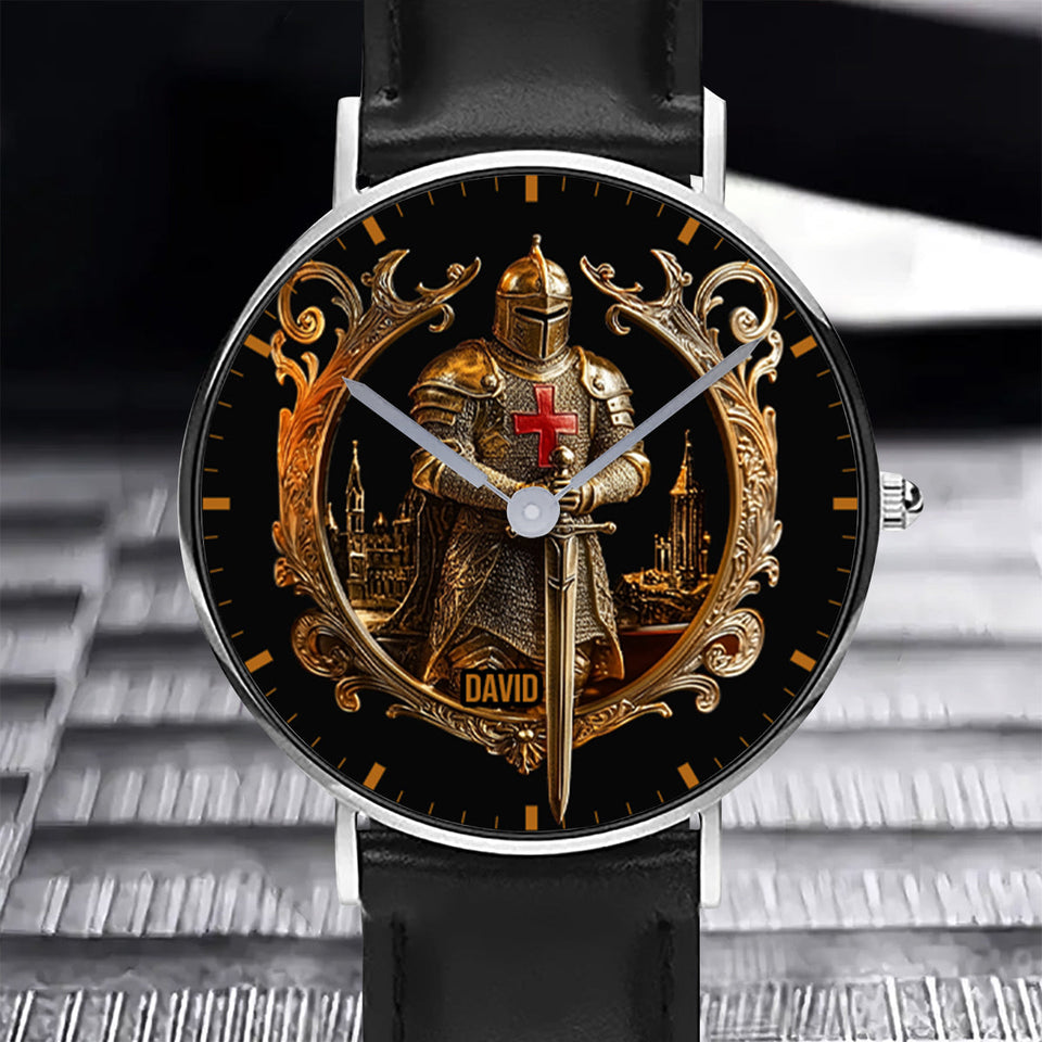 Knight Of God - Personalized Christian Hand Watch