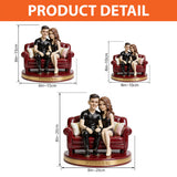 You And Me - Personalized Couple Custom Shaped Acrylic Plaque