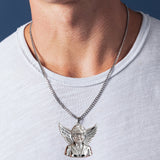 I'm Always With You - Personalized Memorial Shaped Metal Pendant Necklace