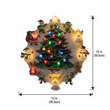 Christmas Theme - Personalized Family LED Light Wall Clock