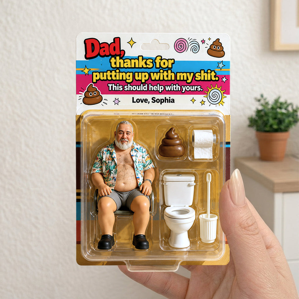 Thank Dad For Putting Up With My Shit - Personalized Father Acrylic Display Box