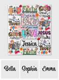 Pray Wait Trust - Personalized Christian Blanket