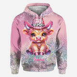 Cute Highland Cow - Personalized Highland Cow All Over Shirt