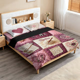 Crochet Heart - Personalized Crocheting Bedding Set