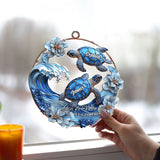 You & Me We Got This - Personalized Turtle Window Hanging Suncatcher Ornament