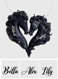 You & Me We Got This - Personalized Horse Custom Shaped Pendant Necklace