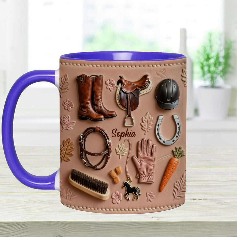 Love Horses - Personalized Horse Accent Mug
