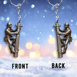 Custom Lineman Keychain From Any Photo - Personalized Lineman Keychain