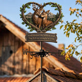 God Blessed The Broken Road - Personalized Couple Weather Vane