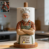 Best Chef In The World - Personalized Father Paper Towel Stand