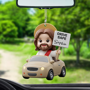 Conduisez prudemment ! - Ornement de voiture chrétien personnalisé