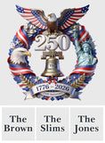 250 Years Of America - Personalized Patriot Custom Shaped Wood Sign