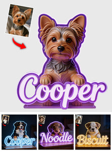 Custom Any Photo - Personalized Dog Acrylic LED Night Light