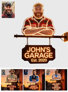 Custom Any Photo, Best Gift For Mom & Grandma - Personalized Father Wooden Wall Mount Sign