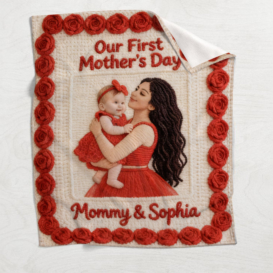 Happy Mother's Day - Personalized Mother Blanket