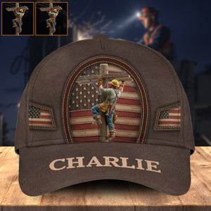 Strength Of The Line - Personalized Lineman Classic Cap