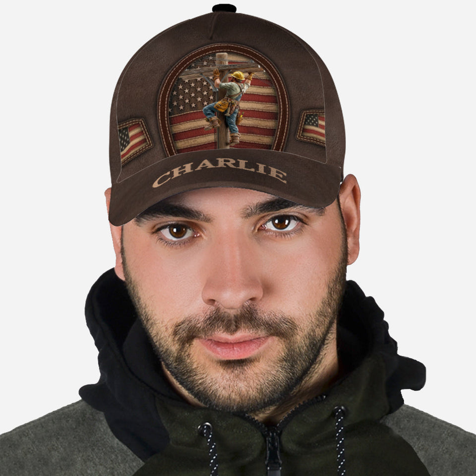 Strength Of The Line - Personalized Lineman Classic Cap
