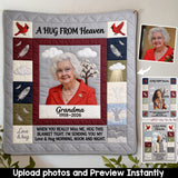 A Hug from Heaven - Personalized Memorial Blanket