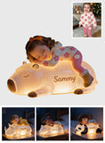 Sleeping Cute Animals Custom Photo - Personalized Kid Acrylic LED Night Light