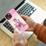 Be a Flamingo In a Flock of Pigeons - Personalized Flamingo Full Print Phone Case