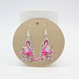 Be A Flamingo In A Flock Of Pigeons - Personalized Flamingo Earrings