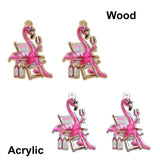 Be A Flamingo In A Flock Of Pigeons - Personalized Flamingo Earrings