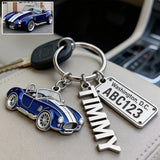 Custom Vehicle Keychain From Any Photo - Personalized Car Lover Premium Keychain With Charms